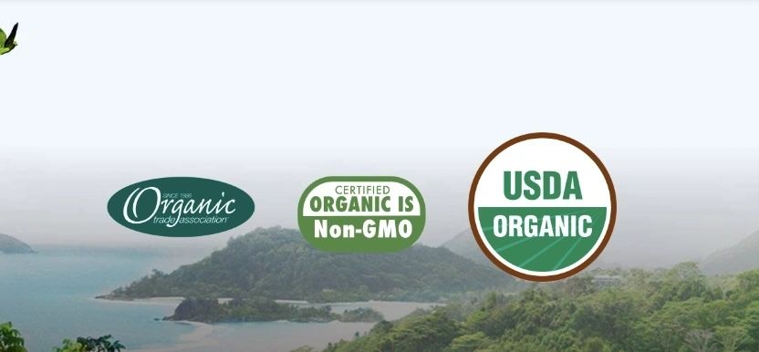 Harrison's Bird Foods organic certifications — Certified Organic, Non-GMO, USDA Organic